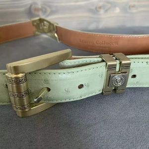 Marco Collucci Genuine Ostrich belt - pistachio - sz 36